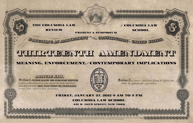 The Thirteenth Amendment