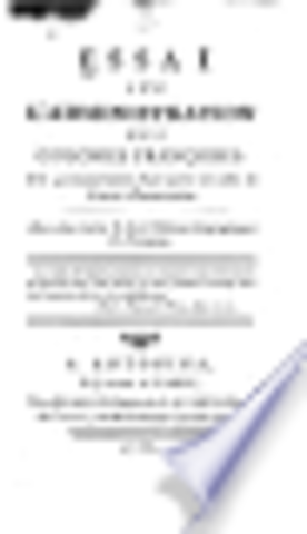 Parution de l'Essai sur l'administration de Saint Domingue