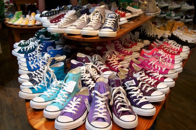 In middle school I told myself I would own every pair of converse (so I made a collection)