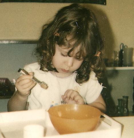 Michela goes to Montessori School