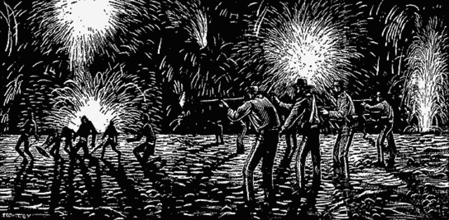 Second Trial - seven of the orginal 12 were acused