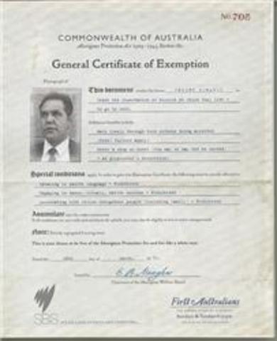 Exemption Certificate Introduced