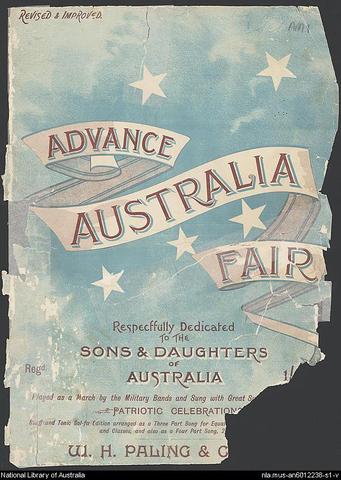 Advance Australia Fair replaces God Save the Queen as National Anthem