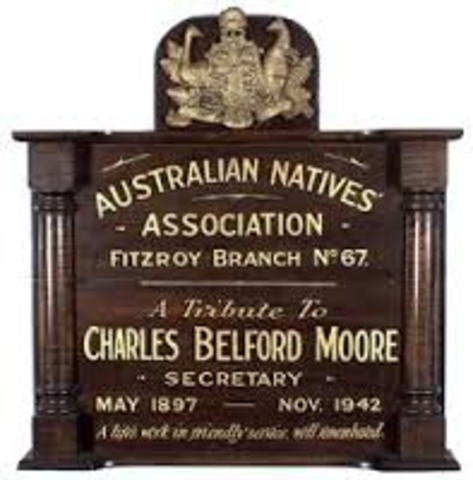 Australian natives society forms  a society to provide benefits to native- born of european decent