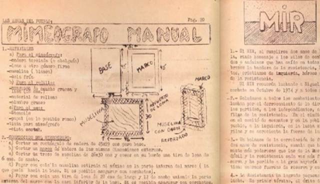 Acciones de Resistencia a la dictadura