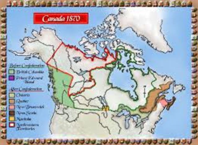 Manitoba joins Canada/the confederation