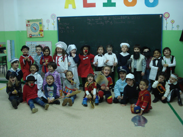 Primera función de navidad en el cole