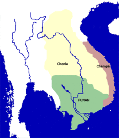 ANGKOK EMPRIRE c. 450 CE — Chenla, Funan and Champa