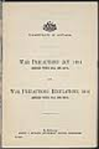 The War Precautions Act