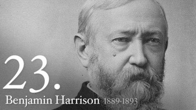 Benjamin Harrison elected president