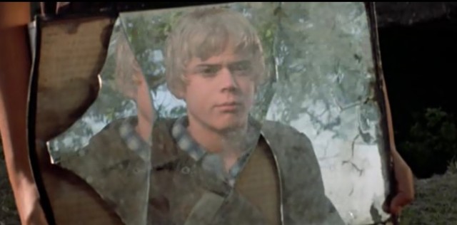 .Ponyboy and Johnny disguised to hide from the police(2)