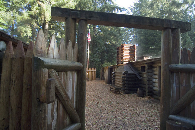 Winter spent at Fort Clatsop on Oregon coast