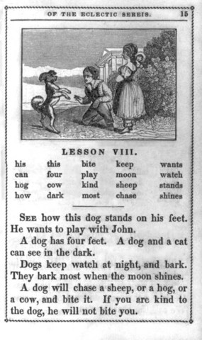 "McGuffy Readers" first published