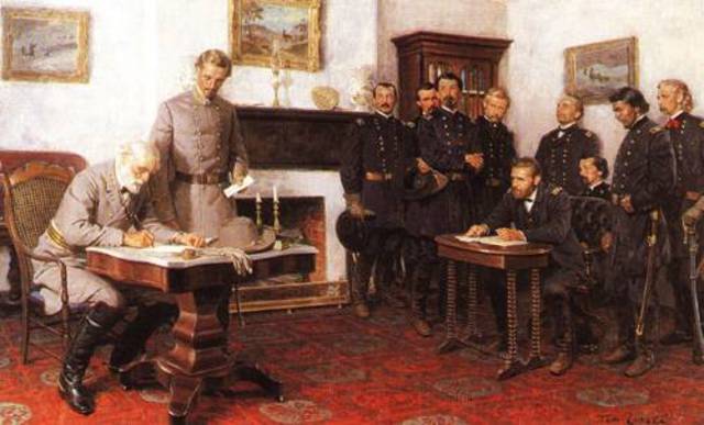 The surrender At Appomattox