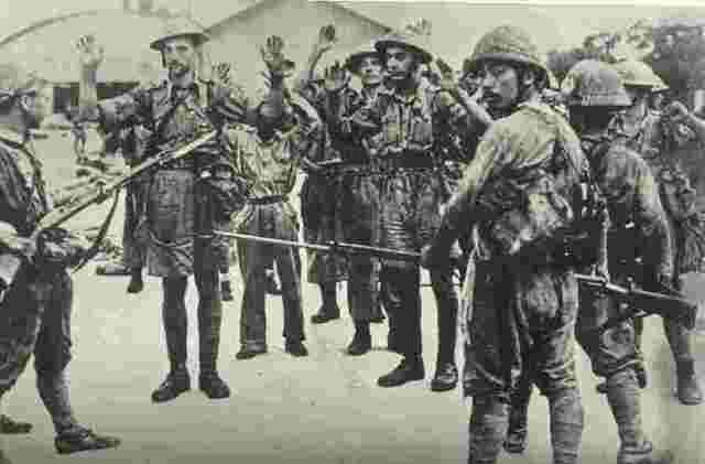 The siege of Singapore begins.