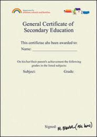 gcse was introduced