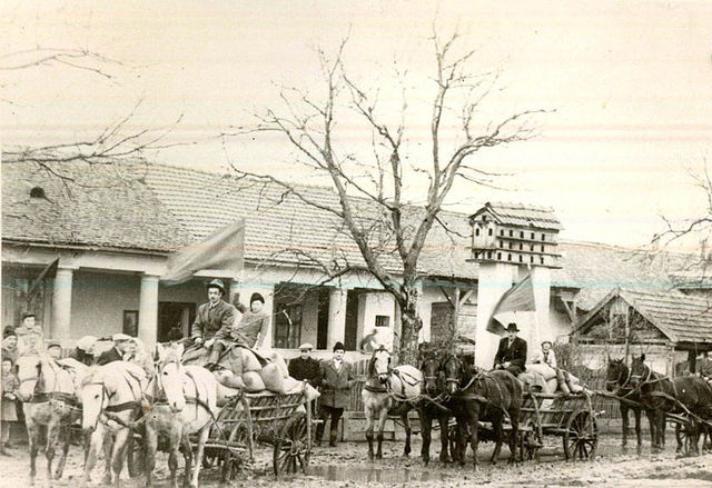 The new communist regime starts the collectivization process