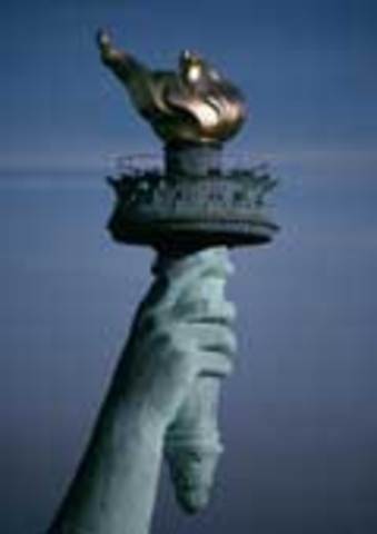 The newly restored Statue re-opened to the public during Liberty Weekend, which celebrated her centennial.