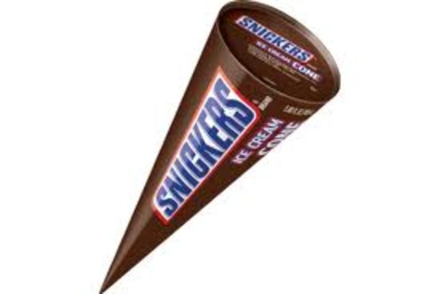 Snickers ice cream cone was first introduced