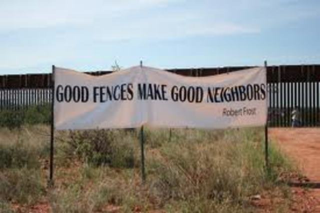 Secure fence act authorizes fencing along the US-Mexican border