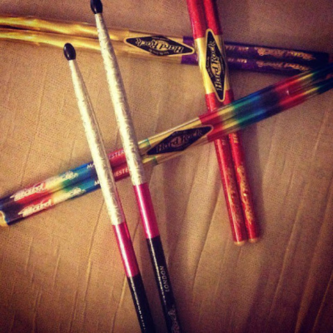 I learned how to play drums