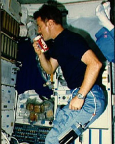 Coca-Cola was drank in space