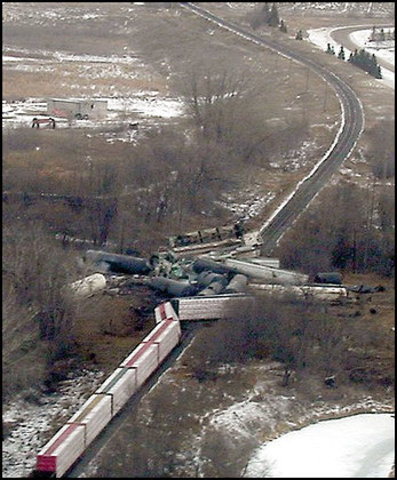 Severe Train Derailment
