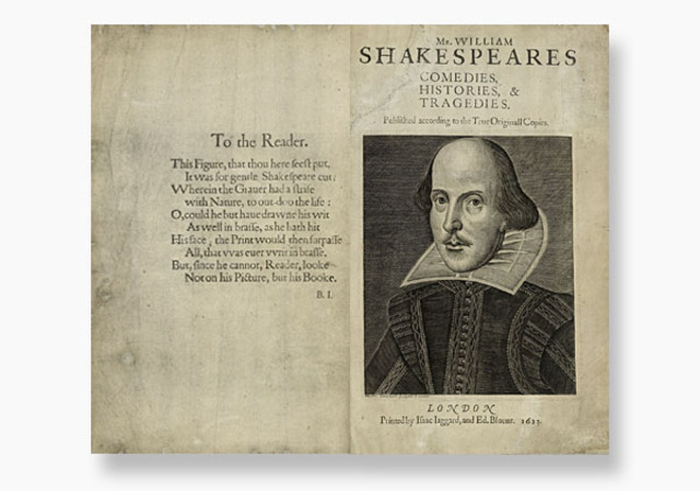 Publication of Shakespeare's First Folio