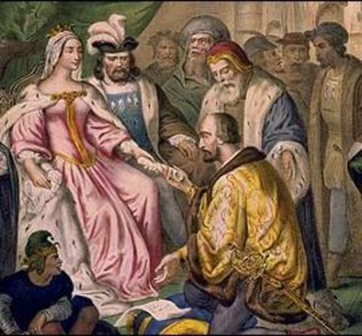 Los reyes Católicos se avieren a su projecto.