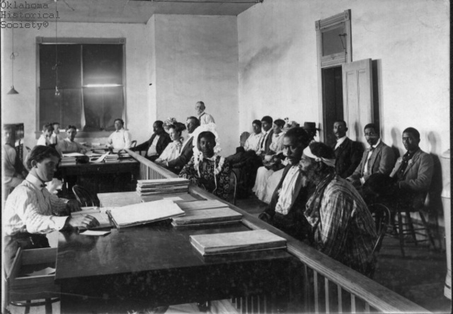 Creek Freedmen Sign Land Allotment