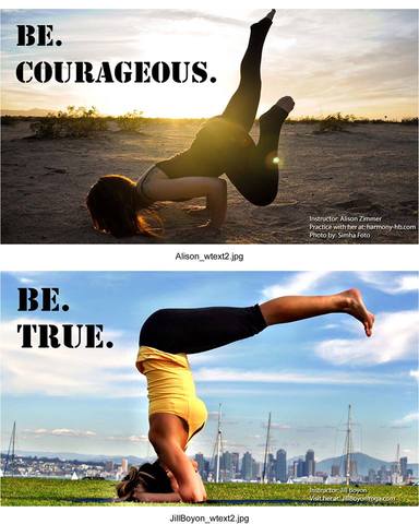 Beautiful yogis lend their photos...