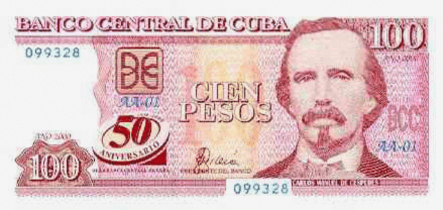 En el año 2000, en ocasión del Aniversario 50 de la Banca Central de Cuba, se realiza la emisión del billete de 100 pesos dedicada a conmemorar este acontecimiento.