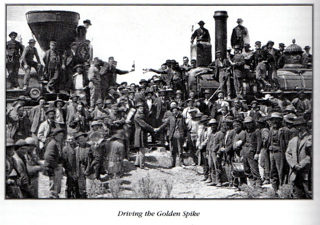Golden Spike Put in to Finish Transcontinental Railroad