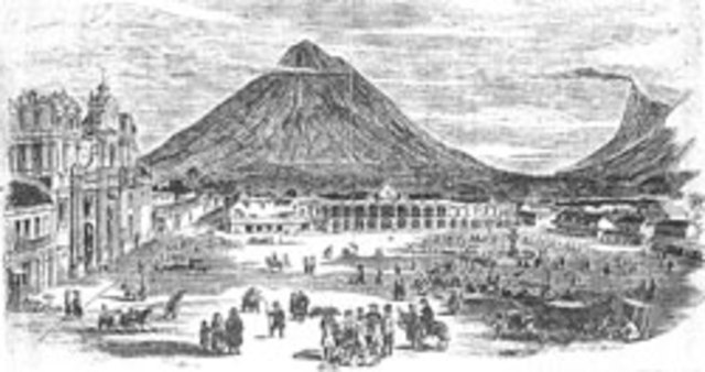 Fundacion de Santiago de los Caballeros en el Valle de Panchoy