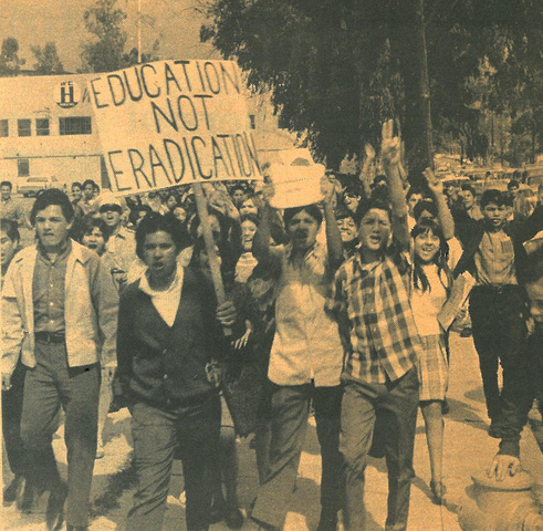 Chicanos boycott scools in Los Angeles