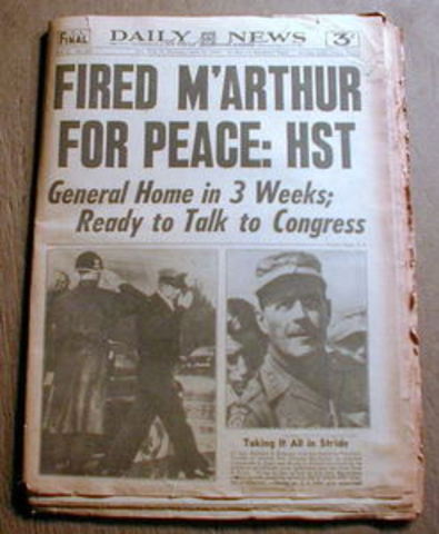 President Truman Fires General MacArthur