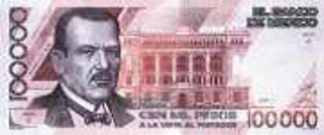 Billetes impresos por la fábrica del Banco de México