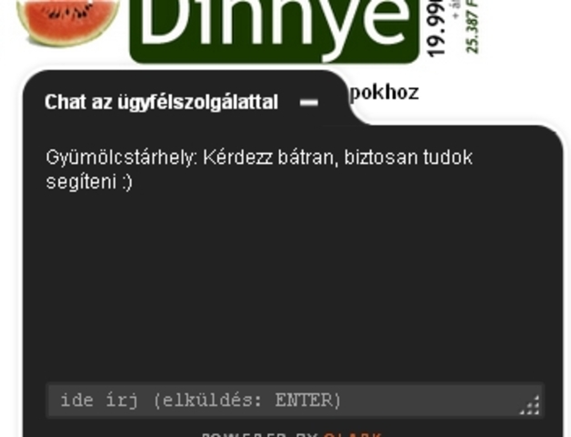 Chat az Ügyfélszolgálattal a gyt.hu-n