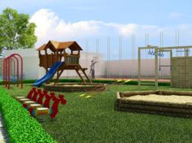 Comecei a descer para o playground.