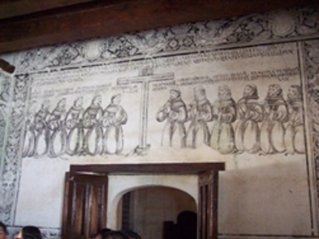 Los primeros 12 misioneros franciscanos comienzan la evangelización sistemática de la región