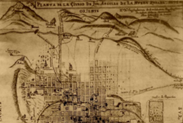 Fundación de Puebla de los Ángeles por orden de la Segunda Audiencia gobernadora