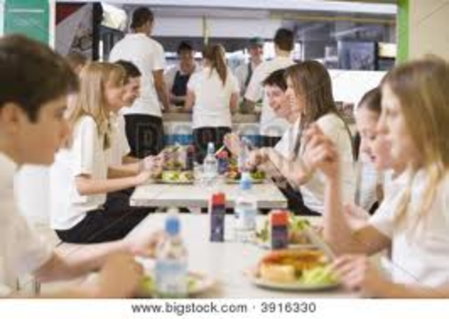 teachers no longer had to supervise children at lunch break