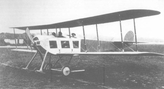 Sopwith Three-Seater First flight.