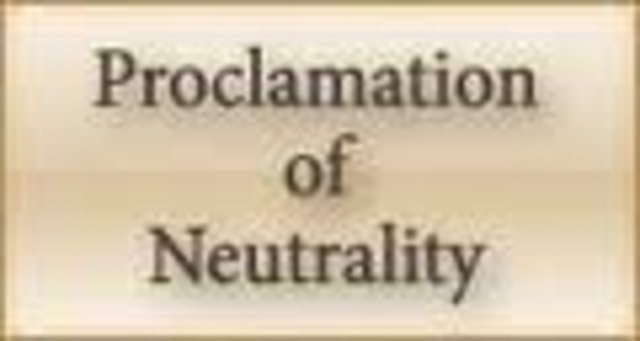 Proclamation of Neutrality