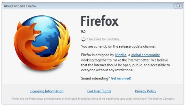 Versión 9, Mozilla Firefox
