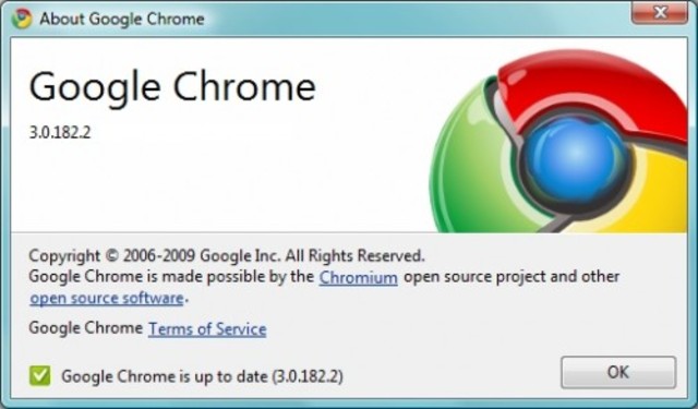 Versión 3.0, Google Chrome