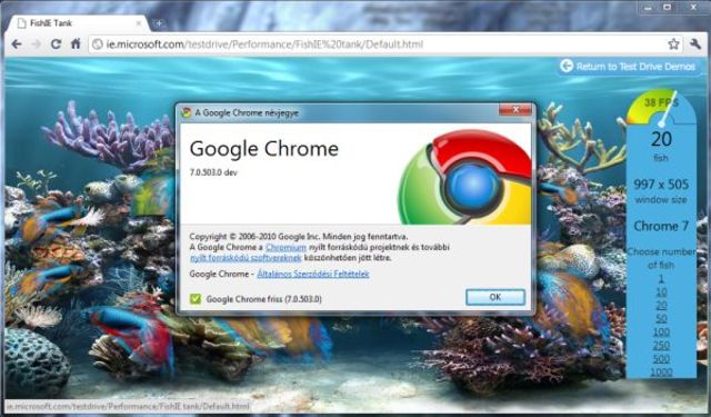 Versión 7.0, Google Chrome