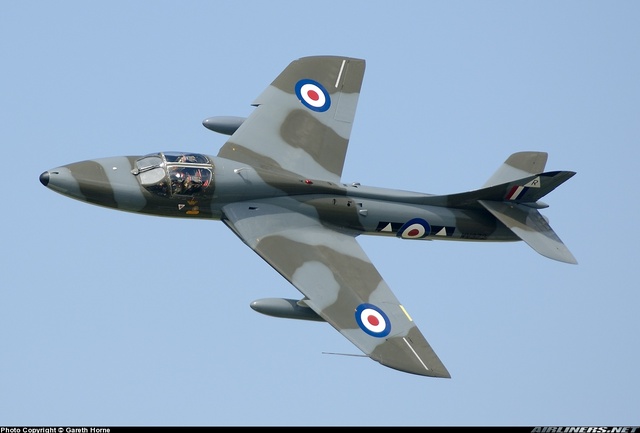 The Hawker Hunter is introduced into the RAF