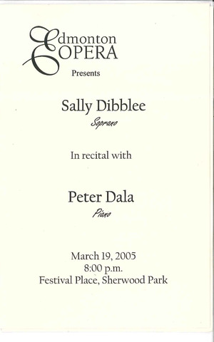 Sally Dibblee in recital