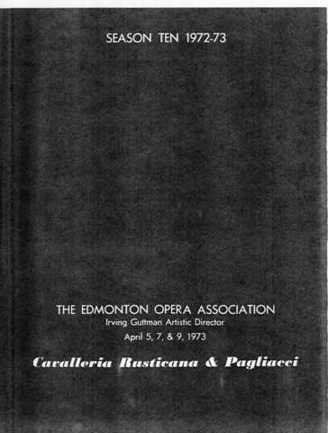 Cavalleria Rusticana and I Pagliacci
